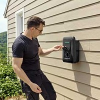 Borne Hager Witty One 7,4kW avec délestage et RFID