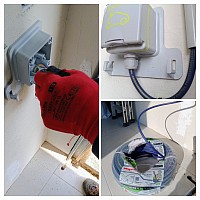 Utilisation du câble bleu FR-N1X6G3 pour une prise renforcée